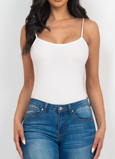 Ribbed Cami Bodysuit