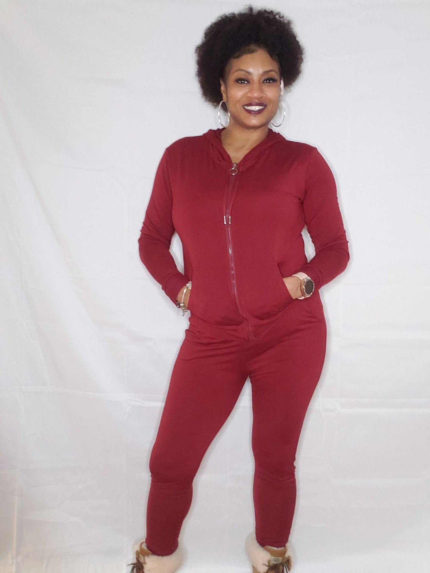 Zip-Up Hoodie Set