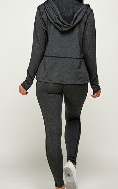 3-Piece Hooded Activewear Set