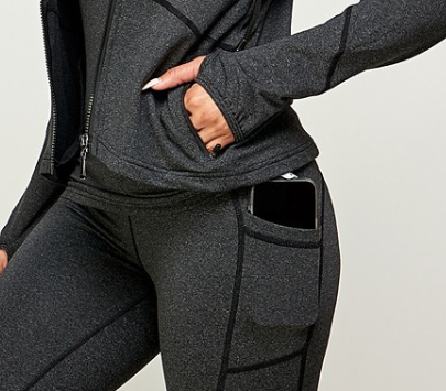 3-Piece Hooded Activewear Set